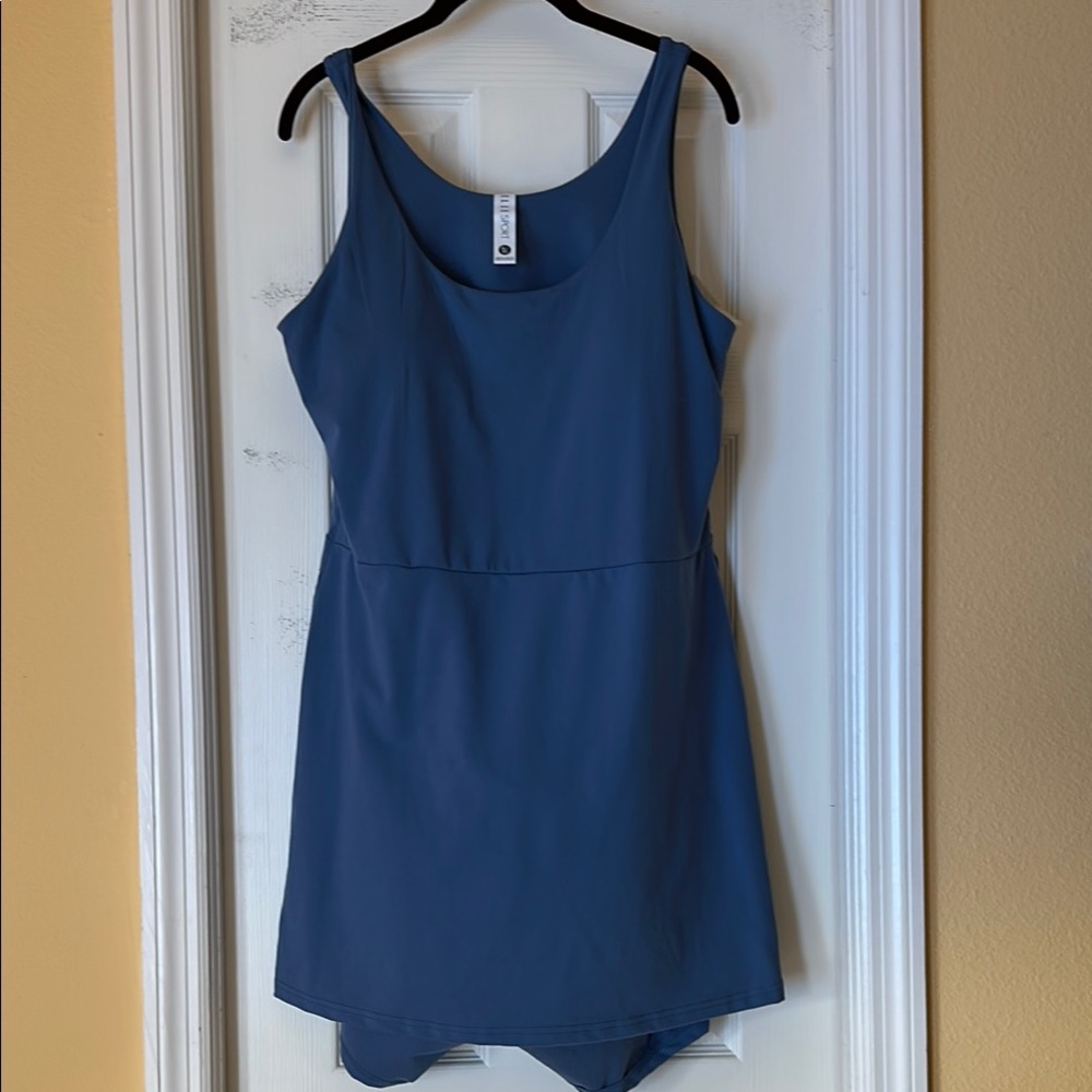 Blue sport / tennis /pickleball Athletic Sleeveless Dress